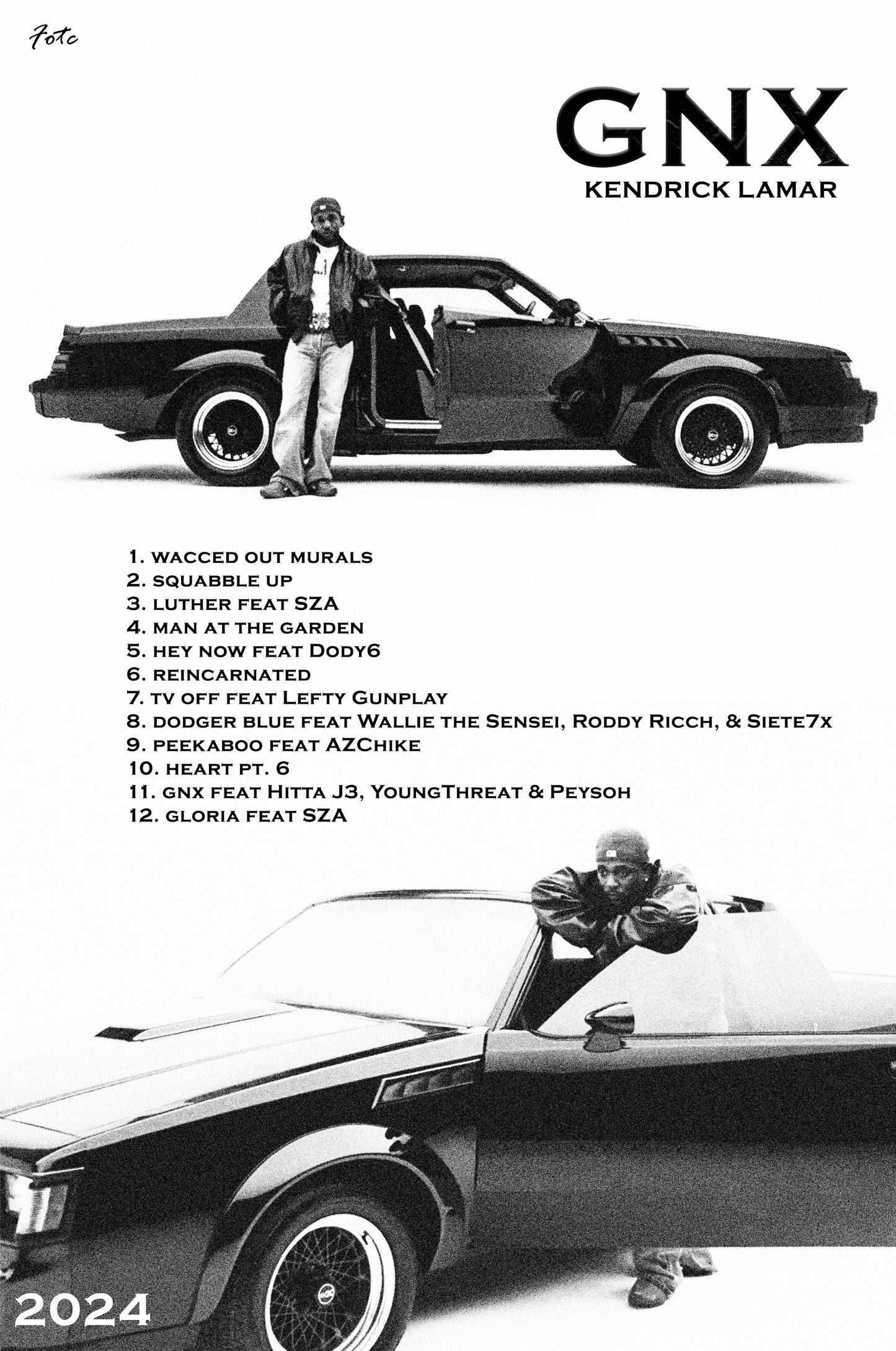 Kendrick Lamar- GNX Poster