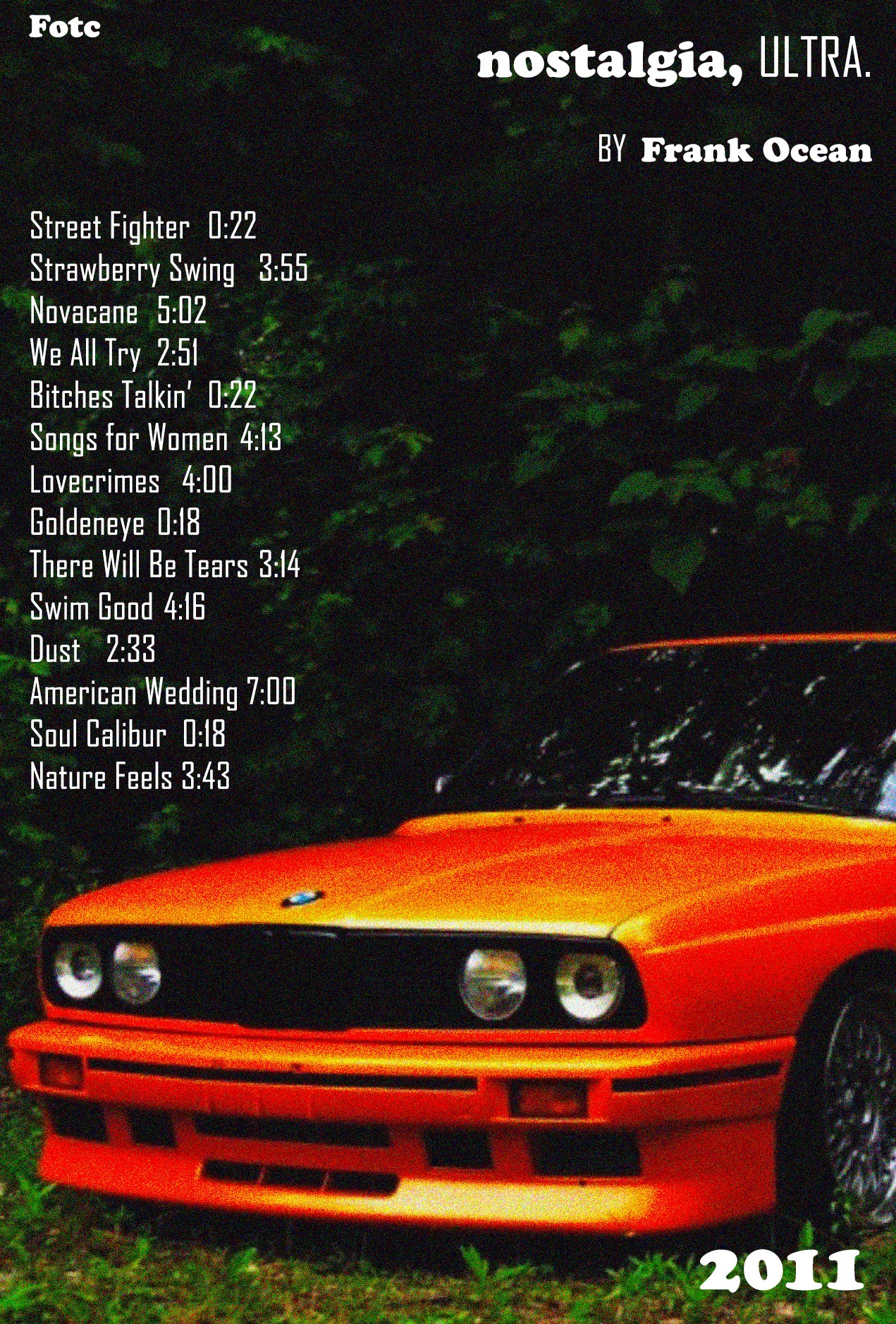 Frank Ocean- Nostaligia, Ultra Poster