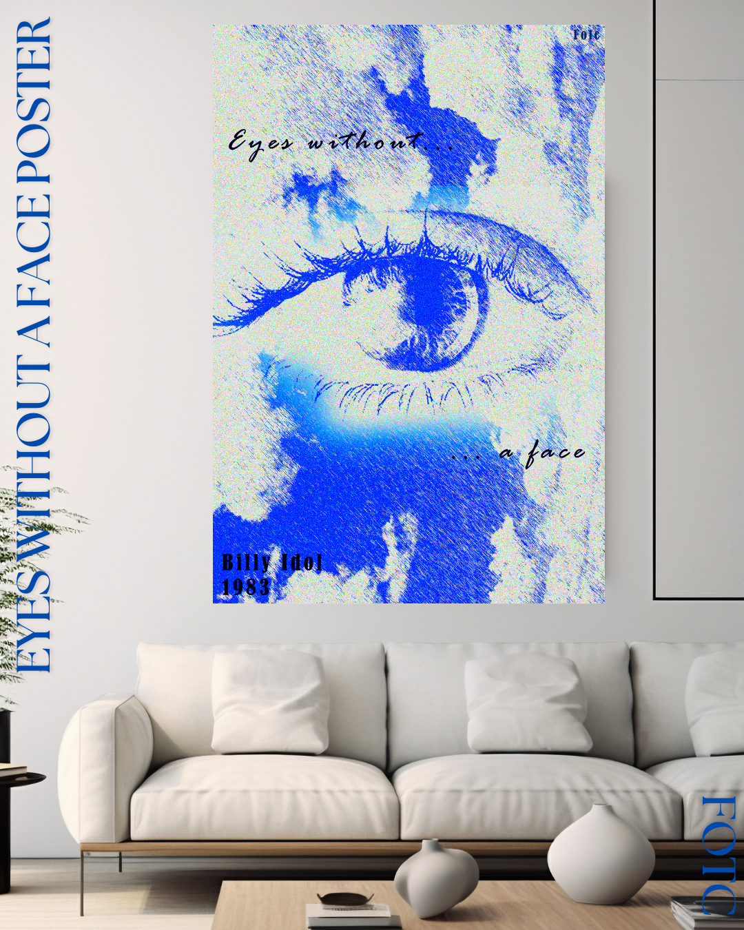 Billy Idol- Eyes Without a Face Poster