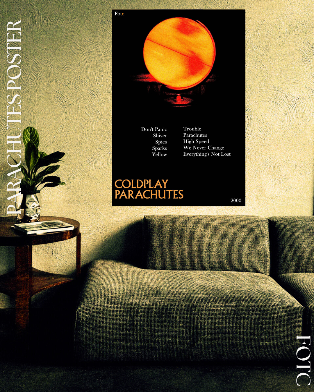 Coldplay- Parachutes Poster