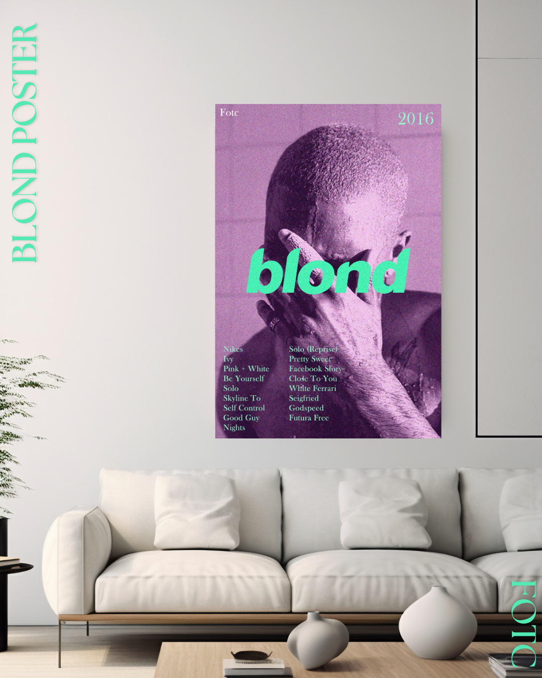 Frank Ocean- Blond poster