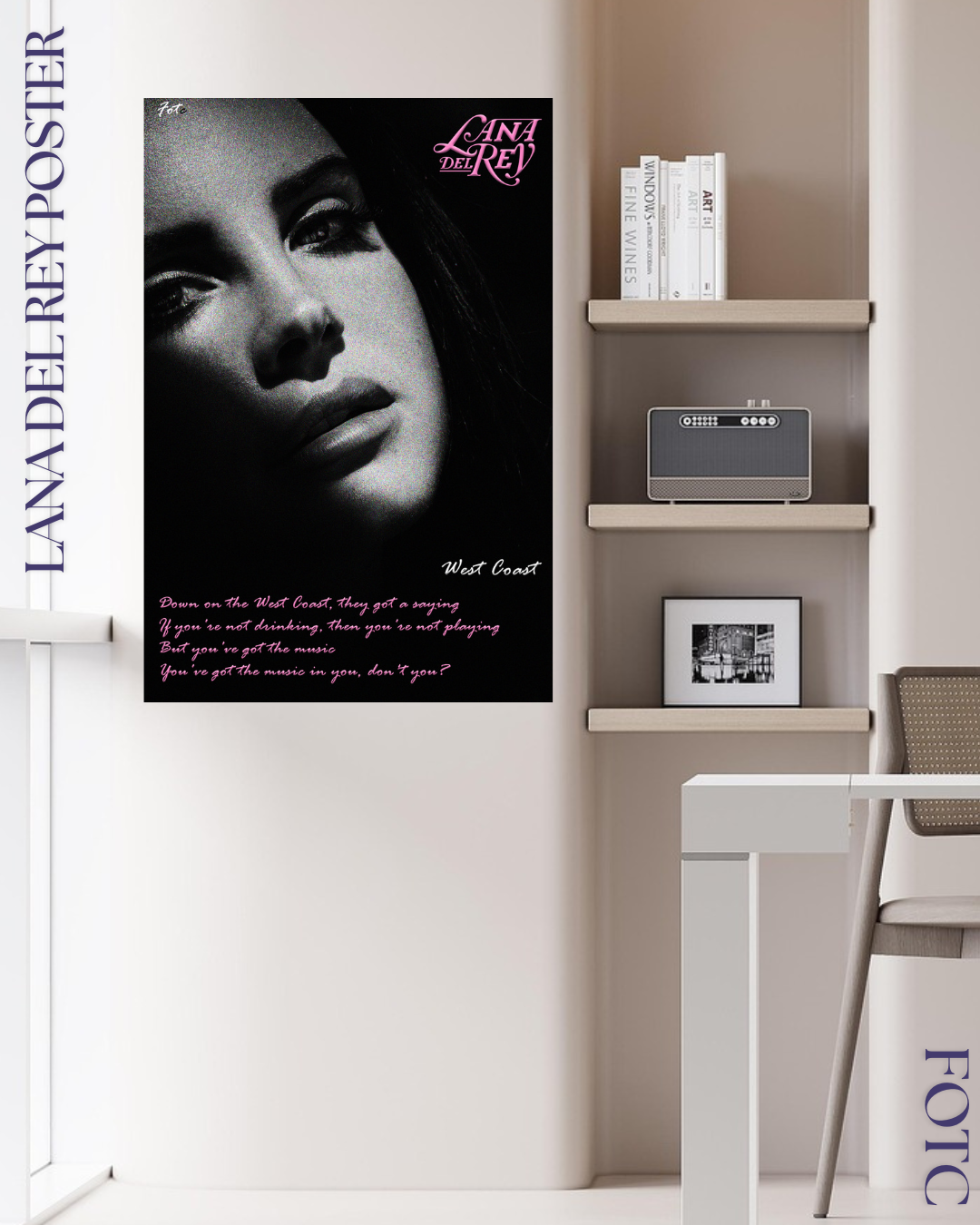 Lana Del Rey- West Coast Poster