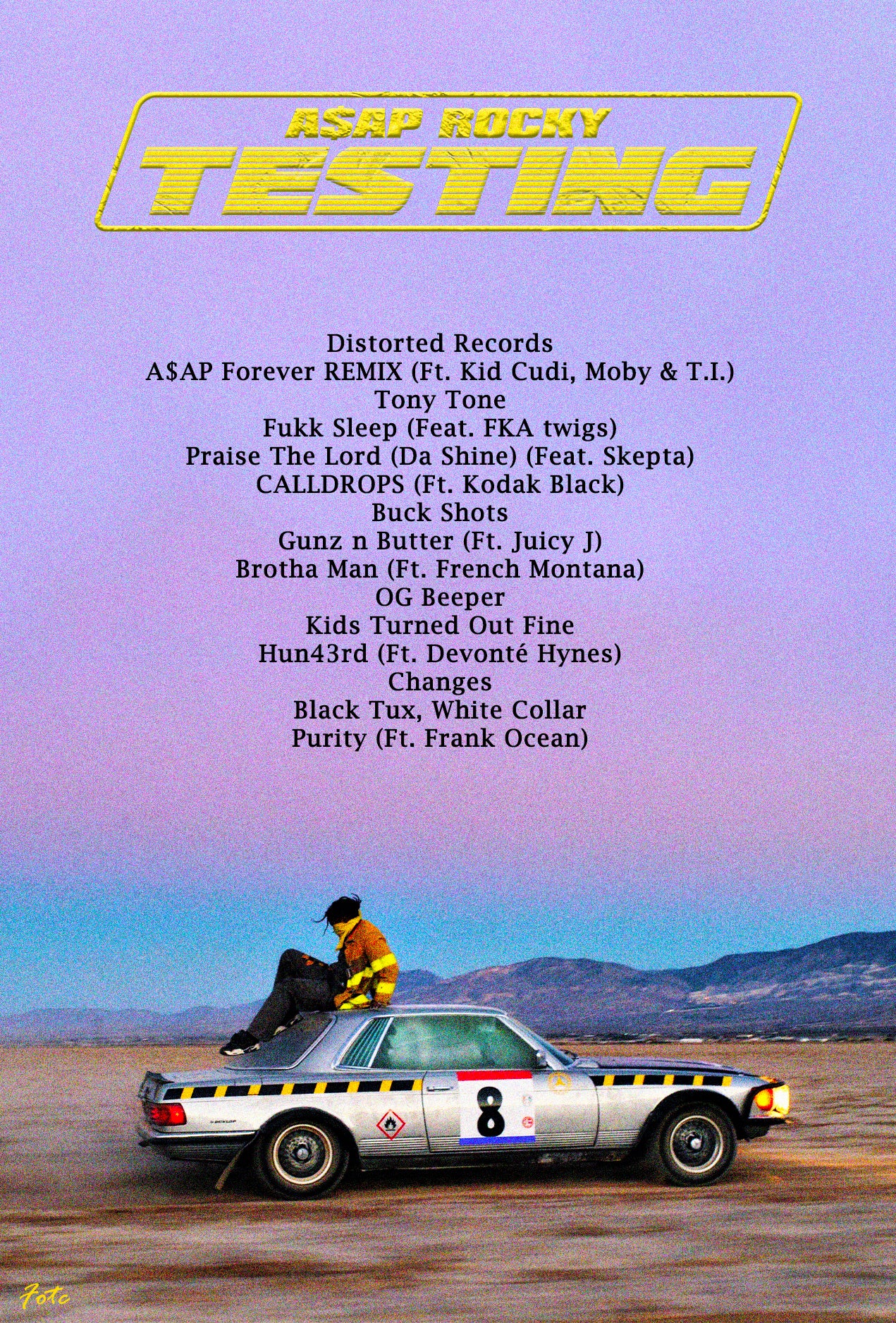 Asap Rocky- testing Poster