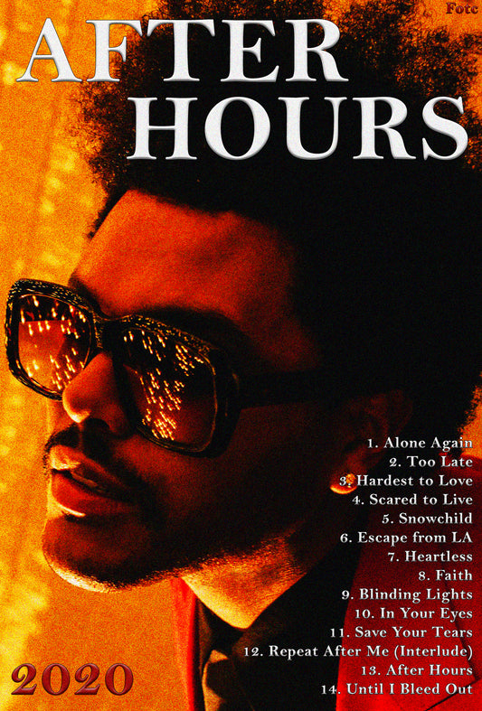 The Weeknd- After Hours Poster