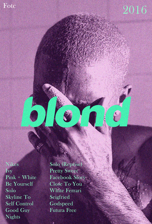 Frank Ocean- Blond poster