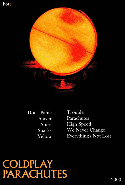 Coldplay- Parachutes Poster