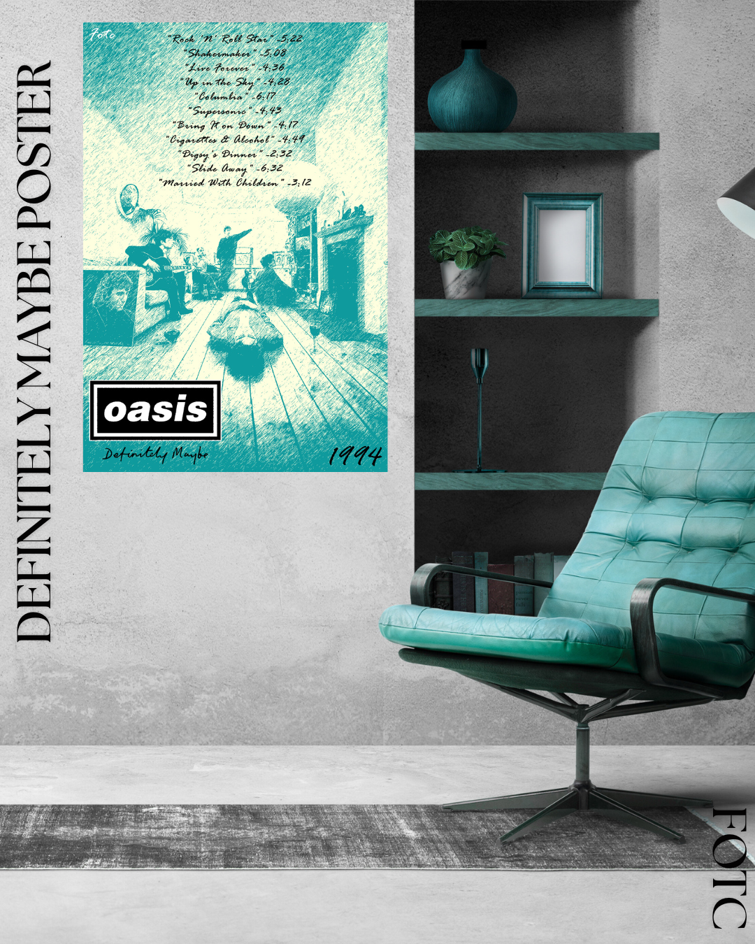 Oasis- Definitely maybe poster